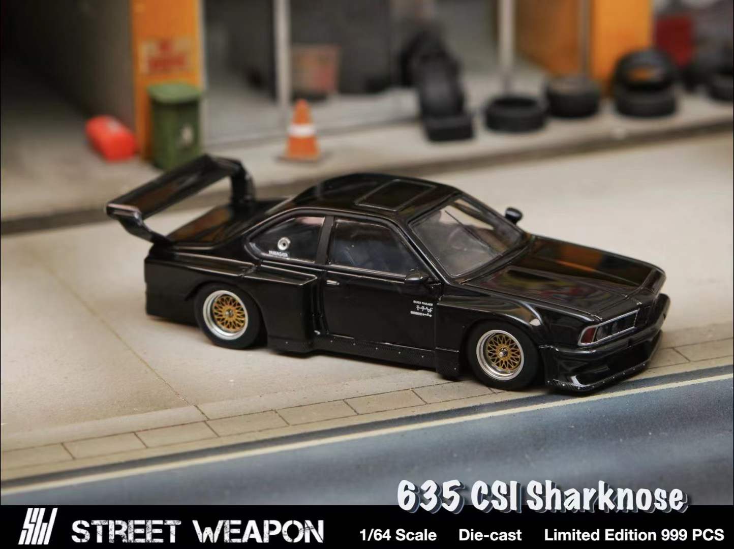 STREET WEAPON BMW 635Ci SHARKNOSE - BLACK_6