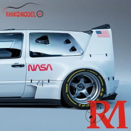 RHINO MODEL 1/64 VW GOLF LUNAR ROVER - WHITE
