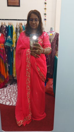 Georgette Anarkili Saree