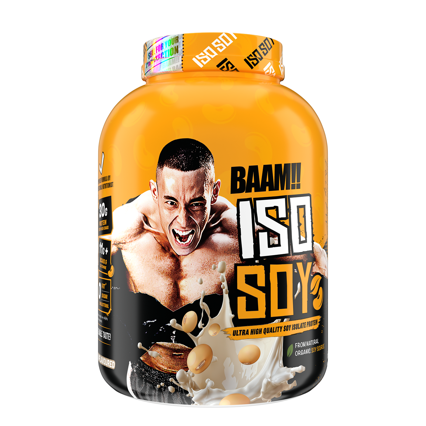 BAAM!!™ ISO-SOY Plant Protein Isolate (5lb / 2.3kg) | 30g Soy Isolate Protein • Vegan • Lactose-Free • Lab-Tested Premium Plant Protein_23