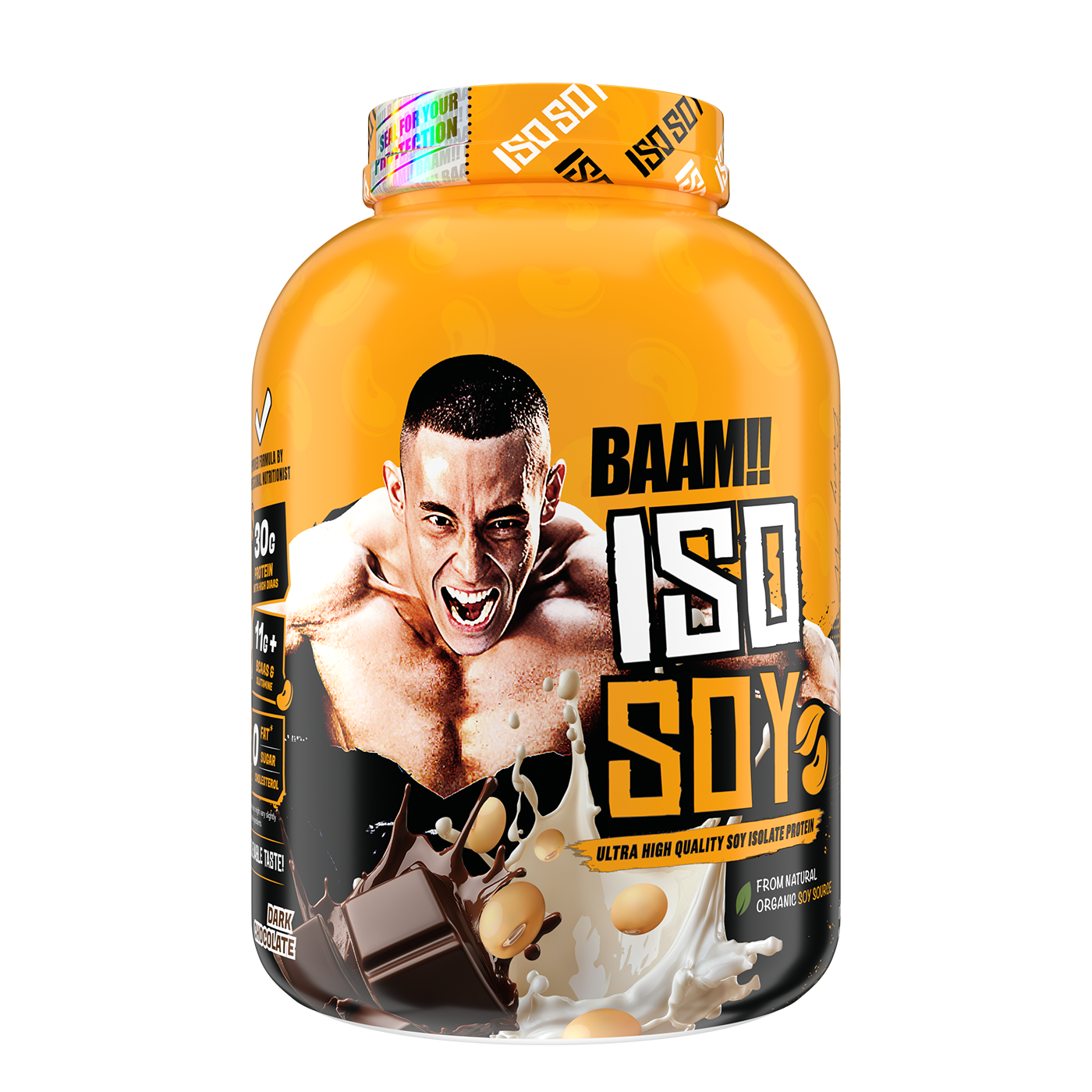 BAAM!!™ ISO-SOY Plant Protein Isolate (5lb / 2.3kg) | 30g Soy Isolate Protein • Vegan • Lactose-Free • Lab-Tested Premium Plant Protein_19