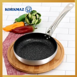 WAJAN KORKMAZ GASTRO PROLINE FRYPAN PREMIUM STAINLESS STEEL NON-STICK, SUITABLE FOR INDUCTION