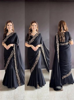Georgette Anarkili Saree