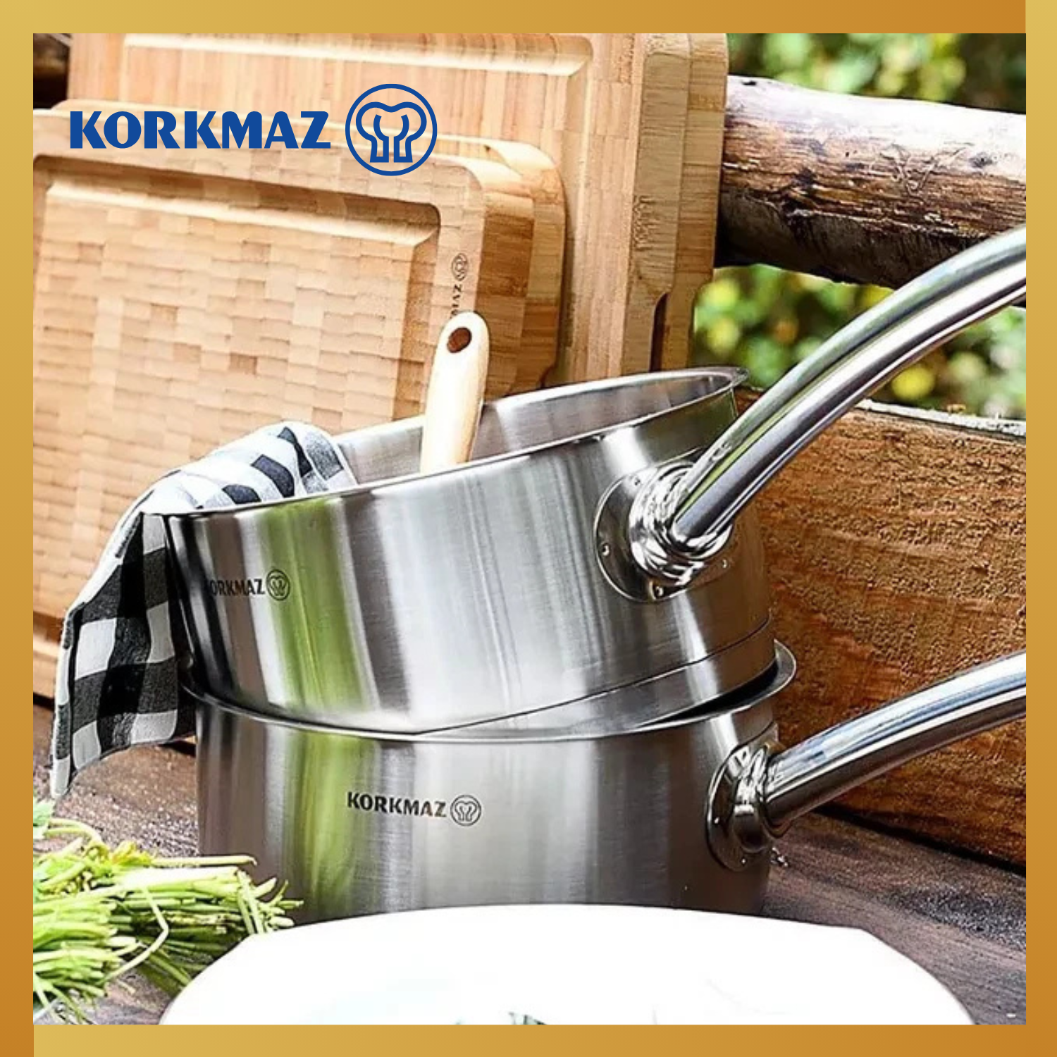 PANCI KORKMAZ GASTRO PROLINE SAUCEPAN PREMIUM NON STICK STAINLESS STEEL COOKWARE, SUITABLE FOR INDUCTION_3