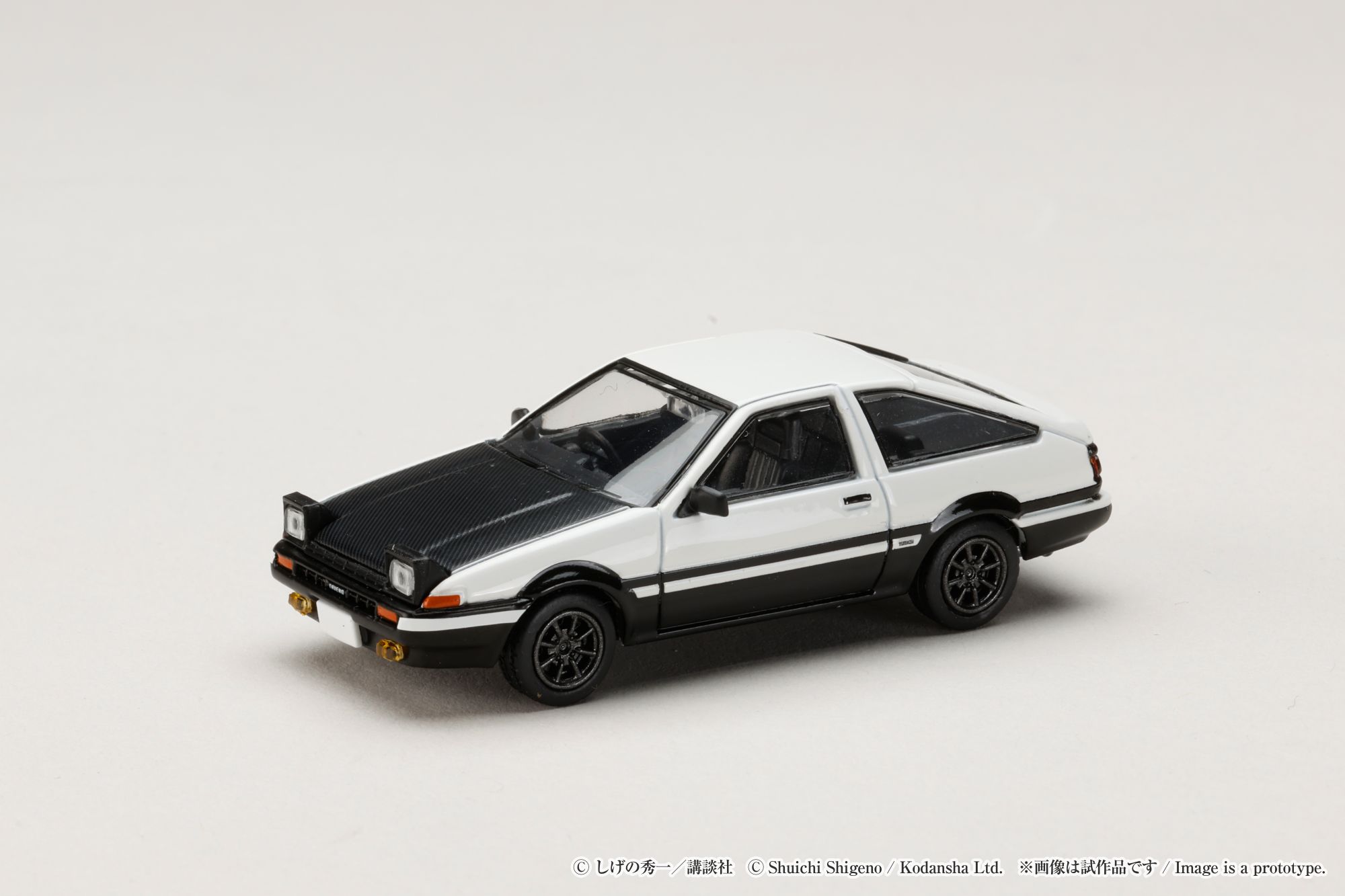 HOBBY JAPAN MODEL 1/64 TOYOTA SPRINTER TRUENO AE86 / INITIAL-D TAKUMI FUJIWARA VS TOMOYUKI TACHI (BLISTER PACK)_5