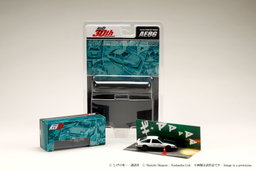 HOBBY JAPAN MODEL 1/64 TOYOTA SPRINTER TRUENO AE86 / INITIAL-D TAKUMI FUJIWARA VS TOMOYUKI TACHI (BLISTER PACK)