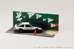 HOBBY JAPAN MODEL 1/64 TOYOTA SPRINTER TRUENO AE86 / INITIAL-D TAKUMI FUJIWARA VS TOMOYUKI TACHI (BLISTER PACK)