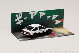 HOBBY JAPAN MODEL 1/64 TOYOTA SPRINTER TRUENO AE86 / INITIAL-D TAKUMI FUJIWARA VS TOMOYUKI TACHI (BLISTER PACK)