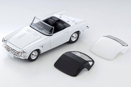 TLVN MODEL 1/64 HONDA S800 WITH SOFT/HARD TOP - WHITE