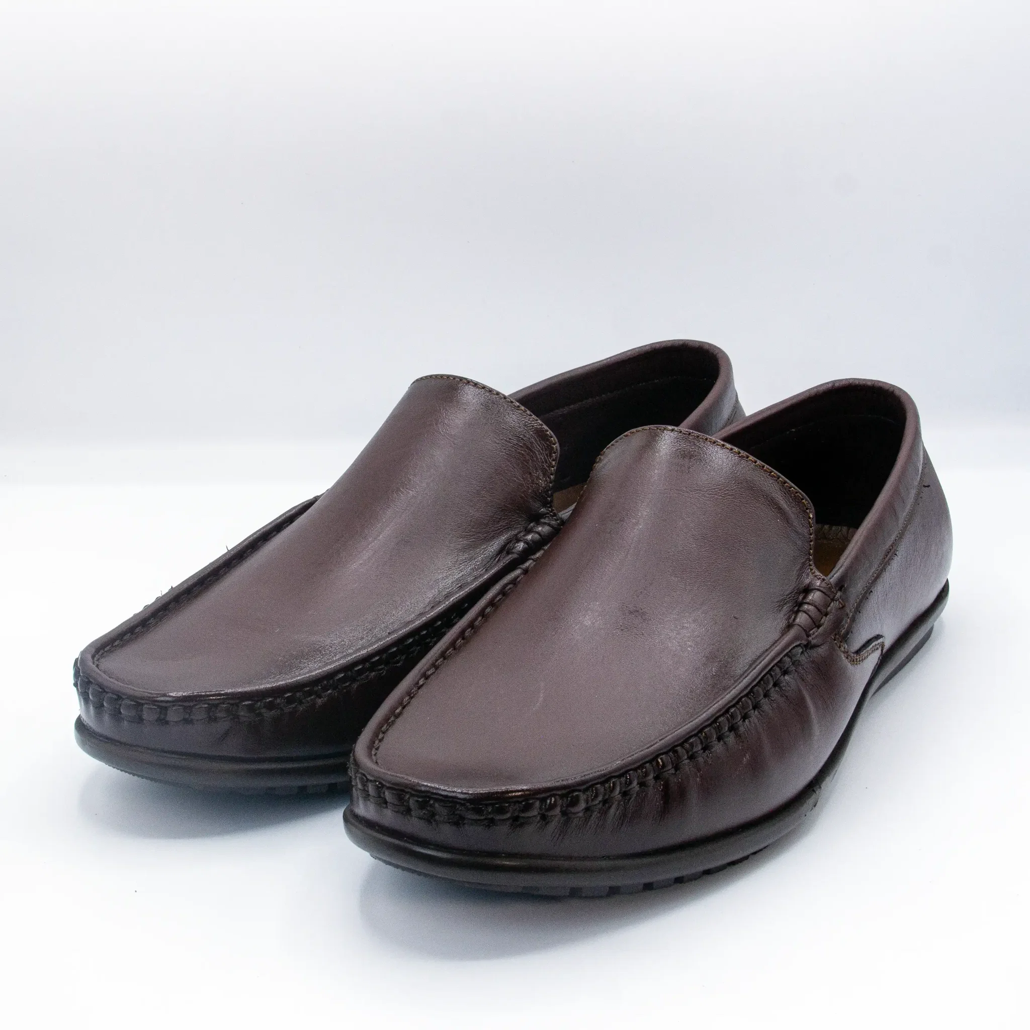 Men’s 100% Genuine Leather Brown Loafer GS95_4