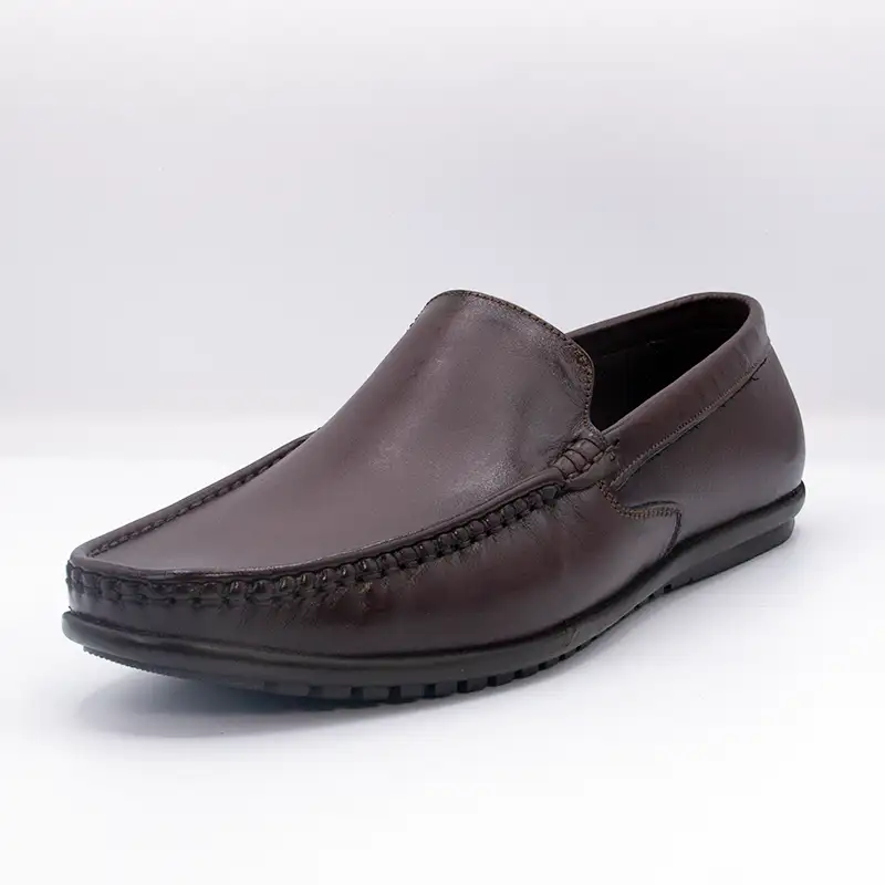 Men’s 100% Genuine Leather Brown Loafer GS95_1