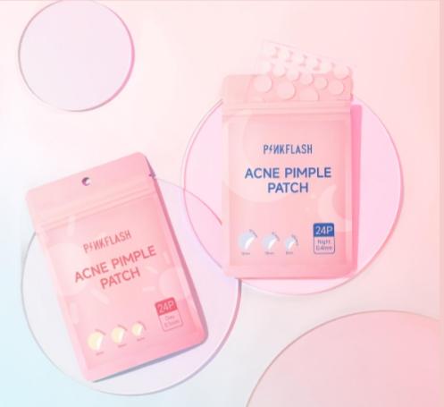 pink flash acne pimple بنك فلاش لصقات حبوب 