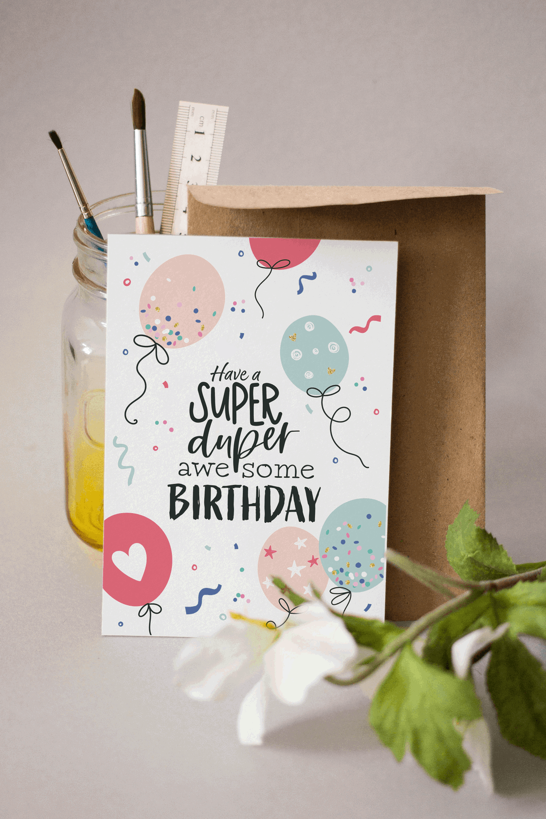 Super Duper Awesome Birthday Card