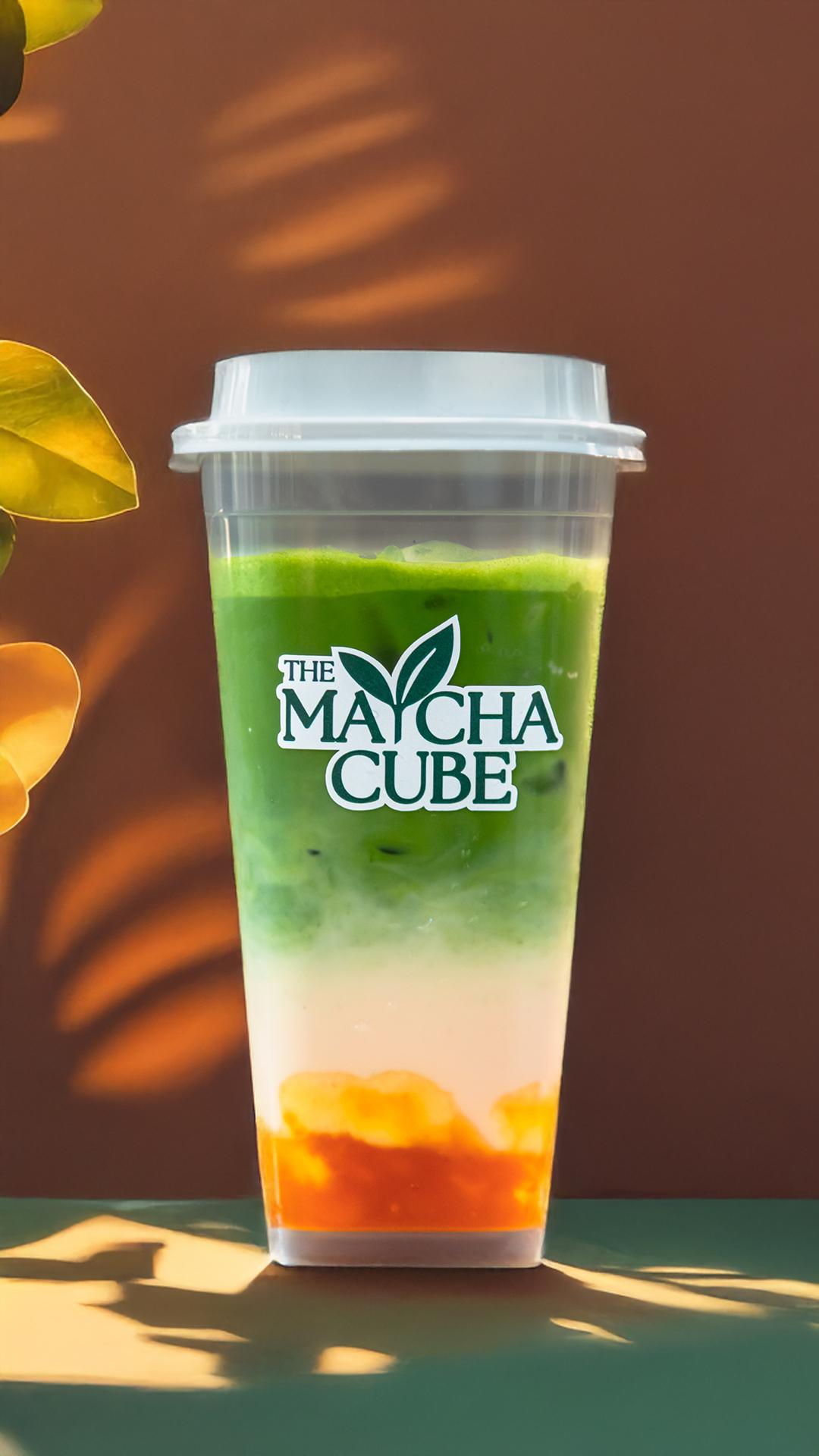 Peach Matcha Latte