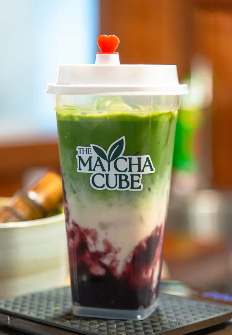 Blueberry Matcha Latte _0