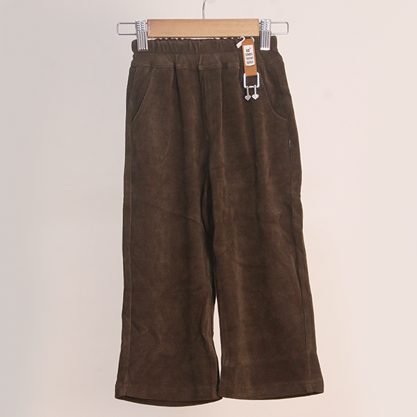 Kid’s Brown Corduroy Wide-leg Pant K17_0