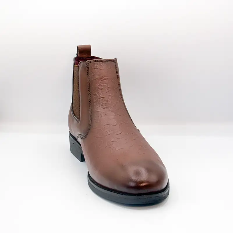 Men’s Brown 100% Genuine Leather Chelsea Boots GS93_0