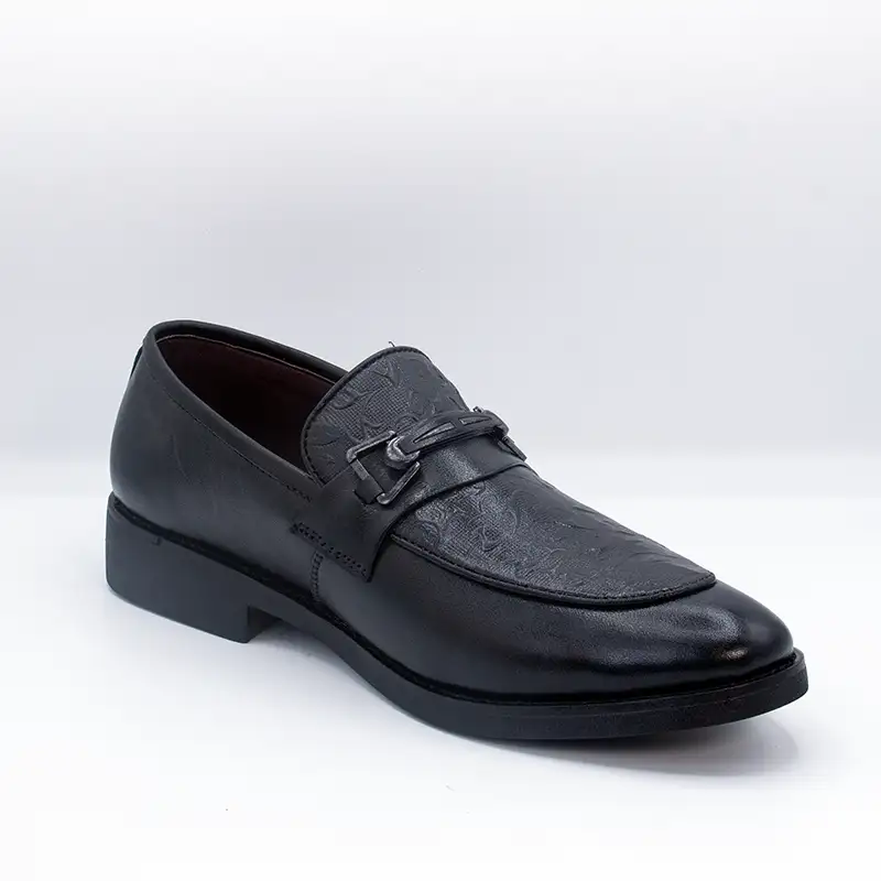 Black Genuine Leather Party Shoes GS94_1