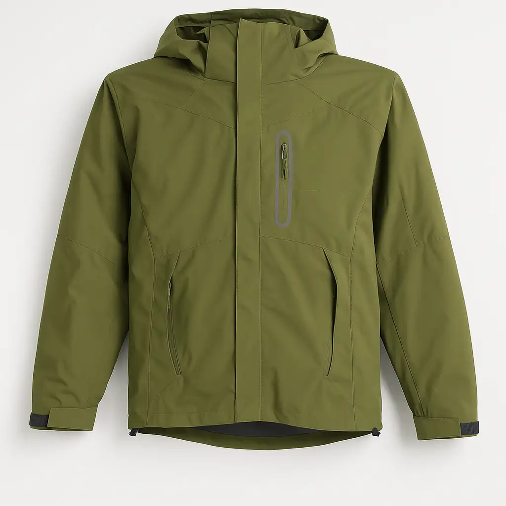 Olive Green Hooded Outdoor Jacket GC25_0