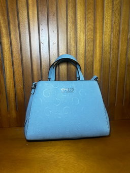 Cartera Guess Azul Claro con Asa Doble y Correa Ajustable