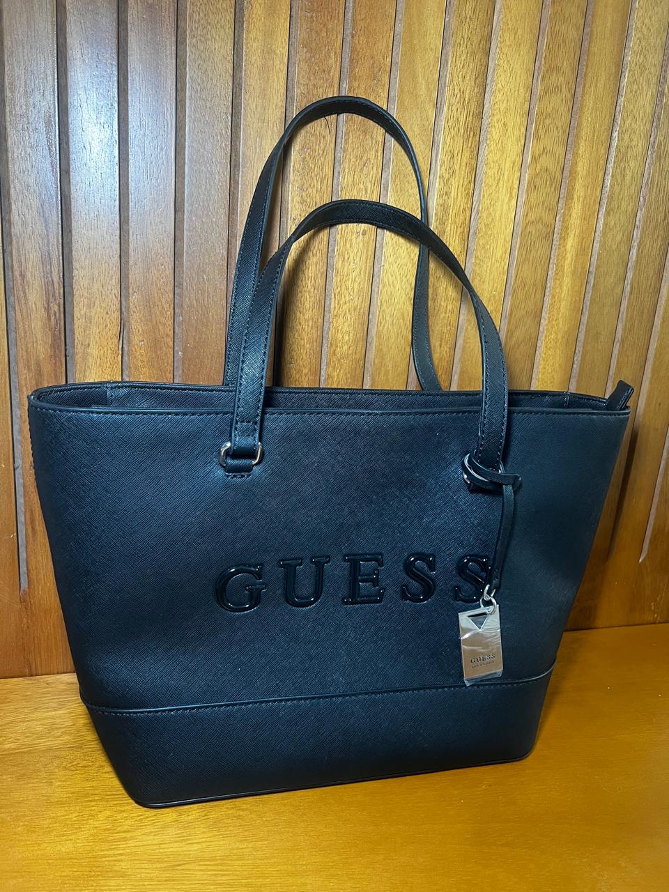 Cartera Guess Negra Shopper Grande_1