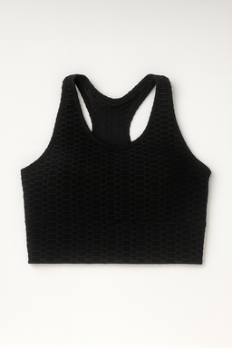 Top Deportivo New Mix Negro Texturizado - Size XL