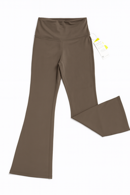 Pantalón Palazzo Deportivo Marrón de Tiro Alto - Size L