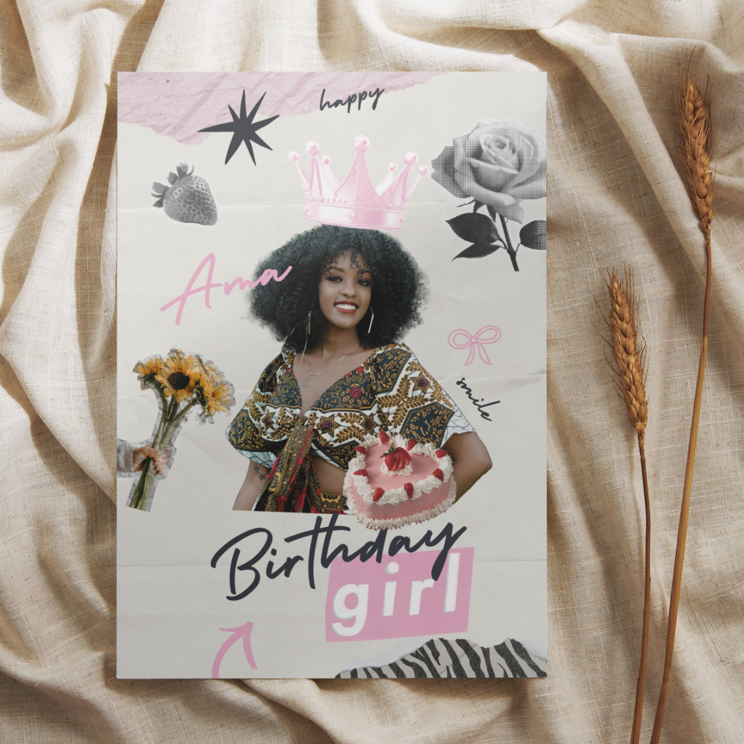 Birthday Girl Photo Card_0
