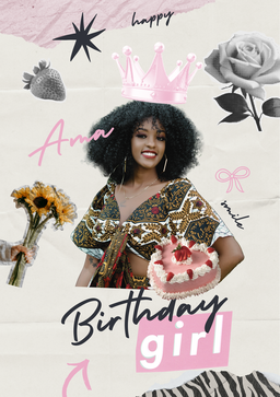 Birthday Girl Photo Card