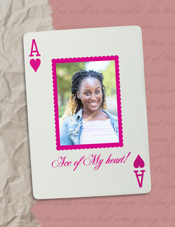 Ace Of My Heart Photo Card