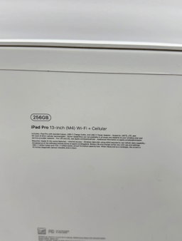📱 Apple iPad Pro 13” (M4) – Wi-Fi + Cellular