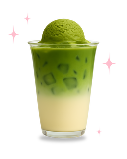 Uji Matcha Float, with Ice Cream