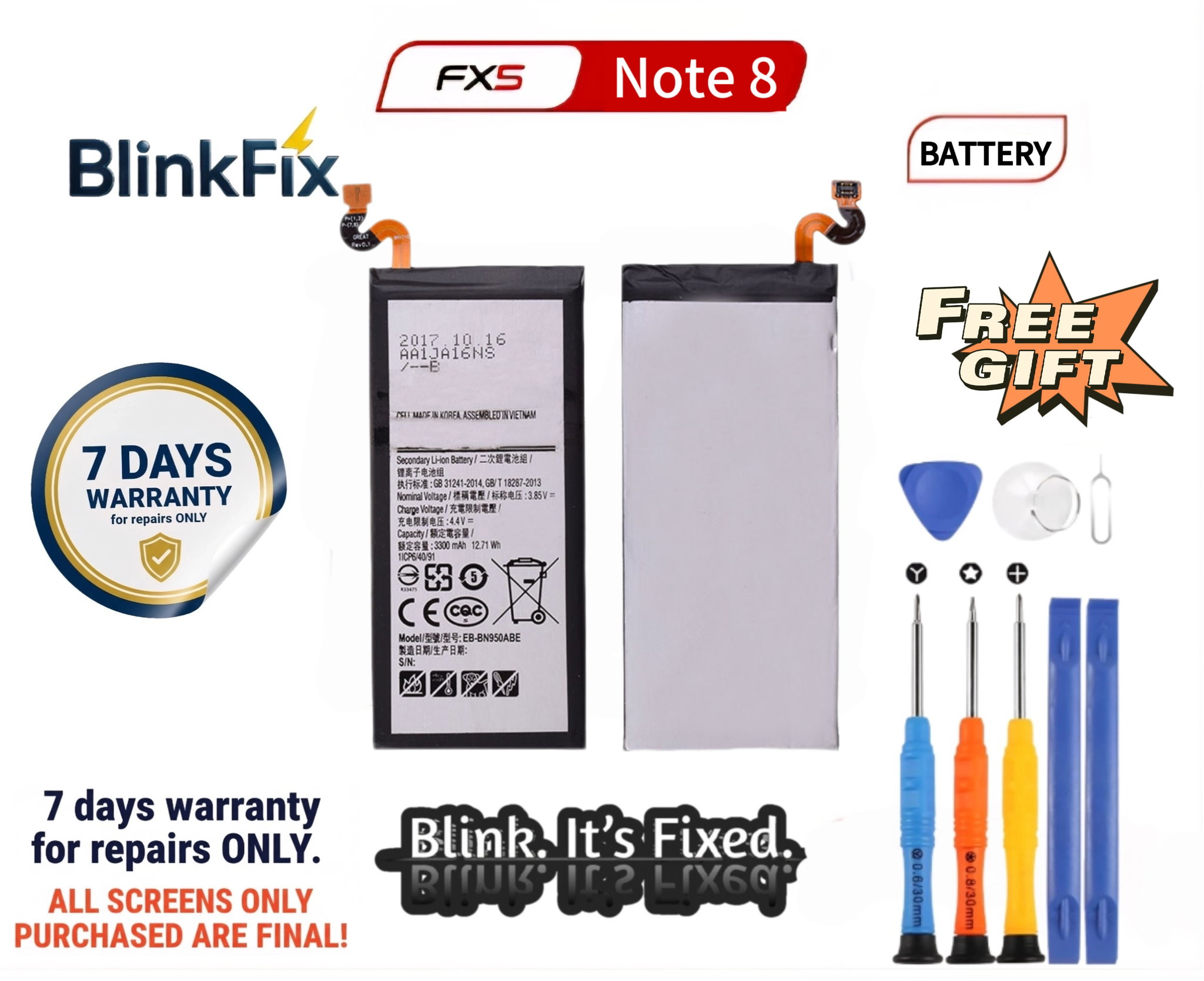 Samsung Note 8 Battery Replacement_0