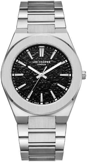 LEE COOPER Men Analog Black Dial Watch - LC08054.350, bracelet_1