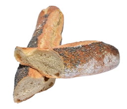 pain baguette pavot
