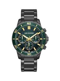 Lee Cooper Men's 45MM Grey Chronograph Metal Strap Watch | LC08067.070