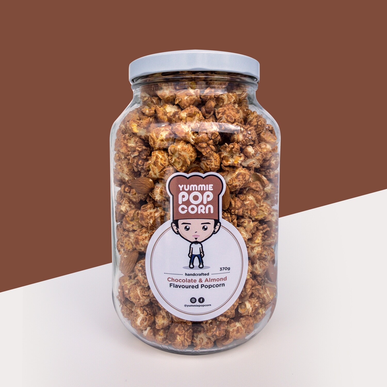 Chocolate and Almond Popcorn 370g_0
