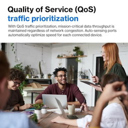 Linksys LGS116P 16 Port Gigabit Unmanaged Network PoE Switch with 8 PoE+ Ports @ 80W - Ideal for Business, Home, Office, IP Surveillance - Ethernet Switch Hub with Metal Housing, Desktop / Wall Mount