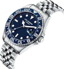 Lee Cooper Men's Watch, Analog Display and Metal Strap - LC08142.390, Silver
