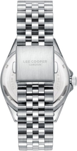 Lee Cooper Men's Watch, Multi Function Display and Metal Strap - LC08146.390, Silver