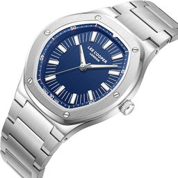Lee Cooper Men's Watch, Analog Display and Metal Strap - LC08145.390, Silver