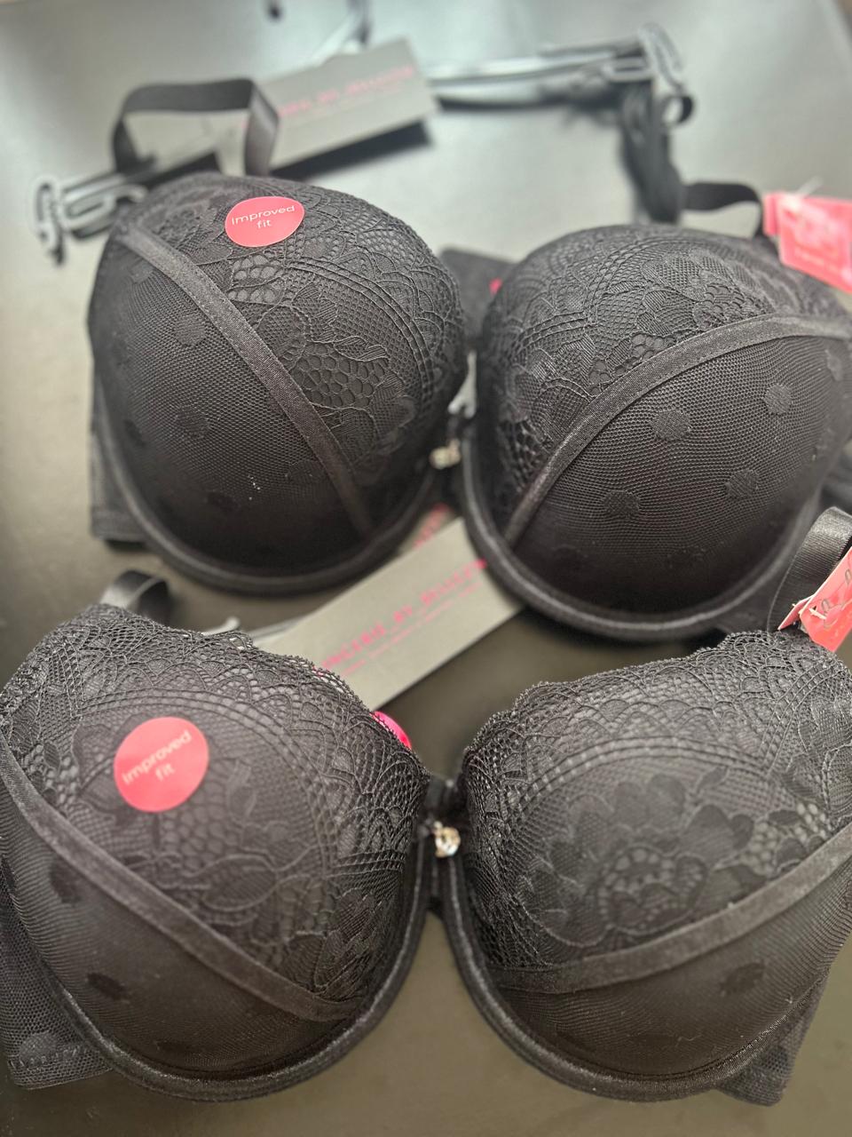 Polka Black T-shirt Bra