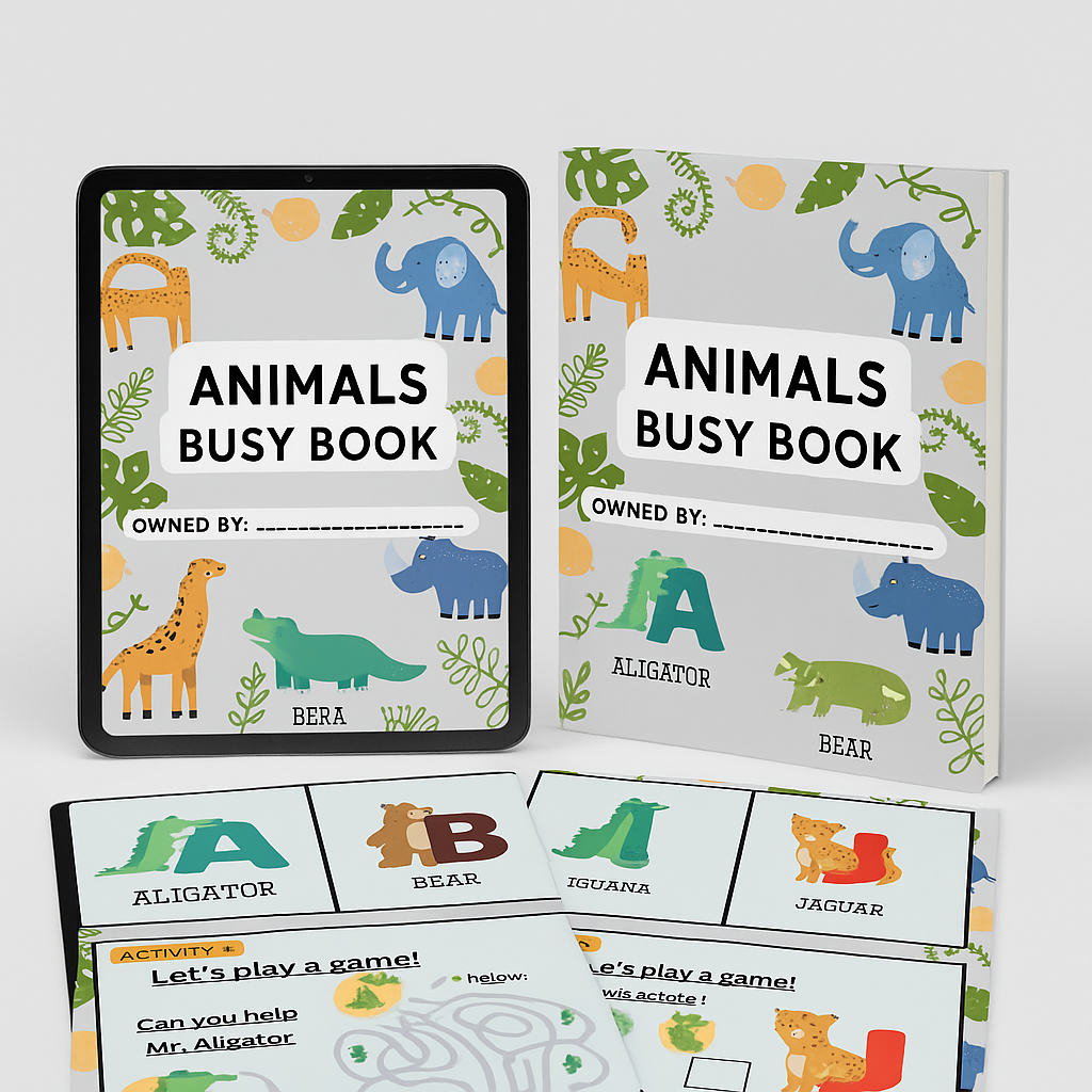 Animals Themed Busy Book