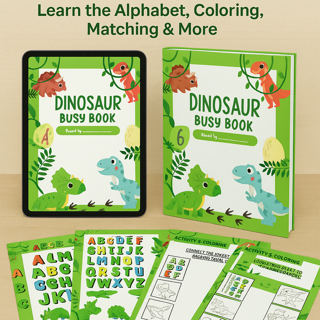 Dinosaur Themed  Busy Book_0