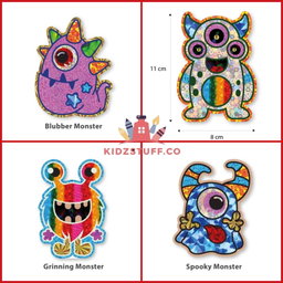 Foil Art 4-in-1 Monster Board Kit