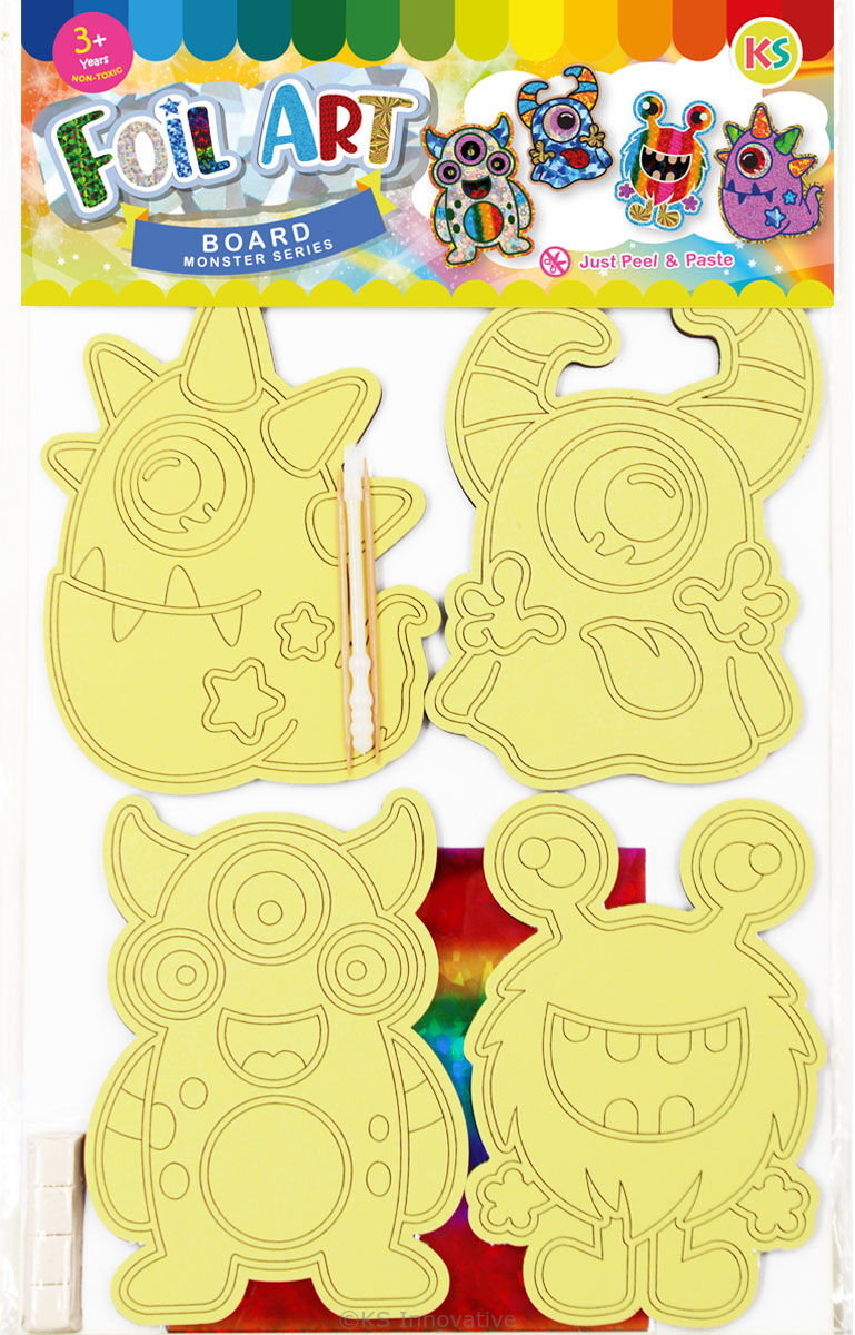 Foil Art 4-in-1 Monster Board Kit_3