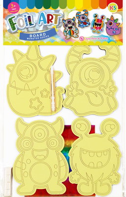 Foil Art 4-in-1 Monster Board Kit