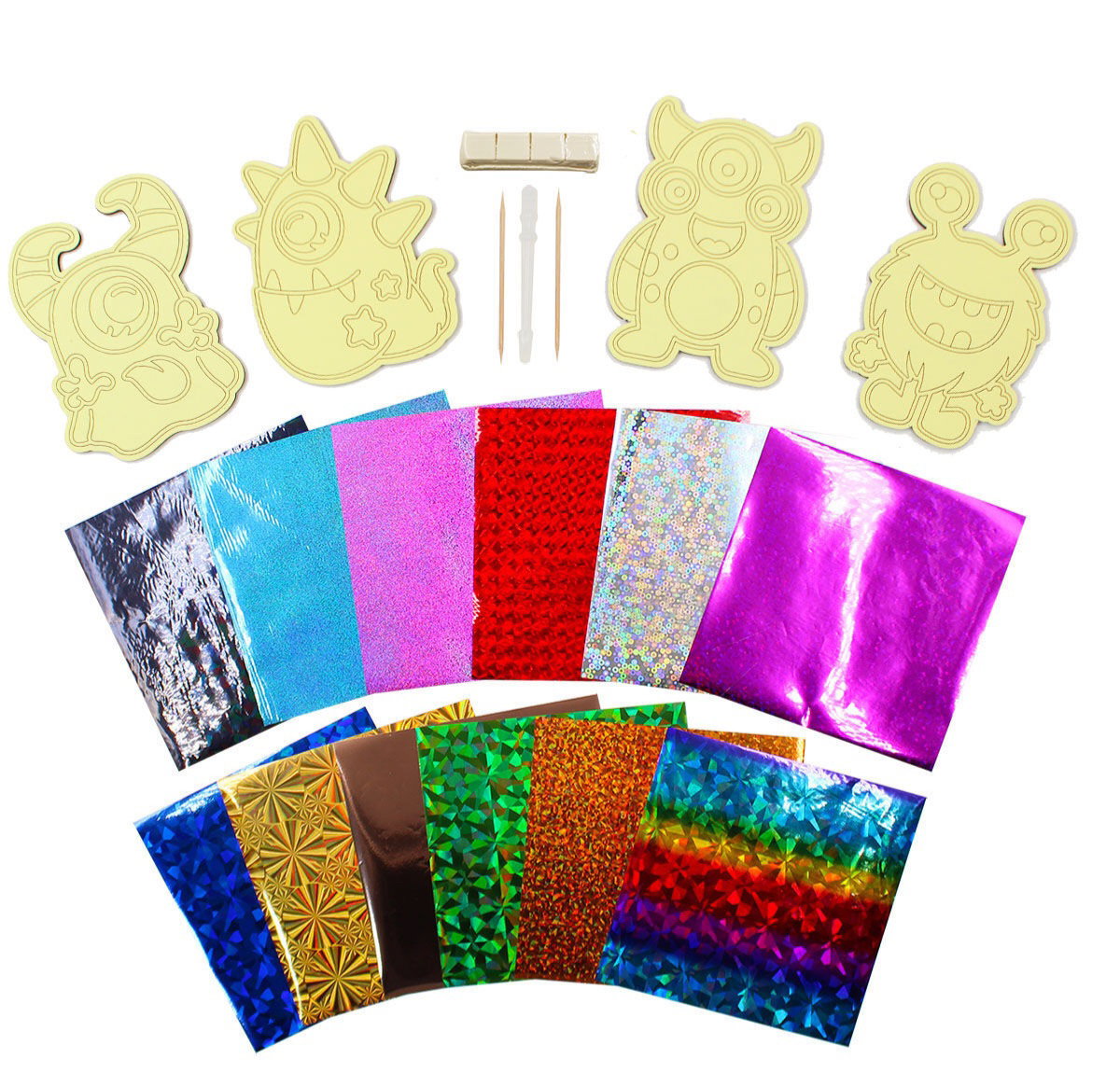 Foil Art 4-in-1 Monster Board Kit_1