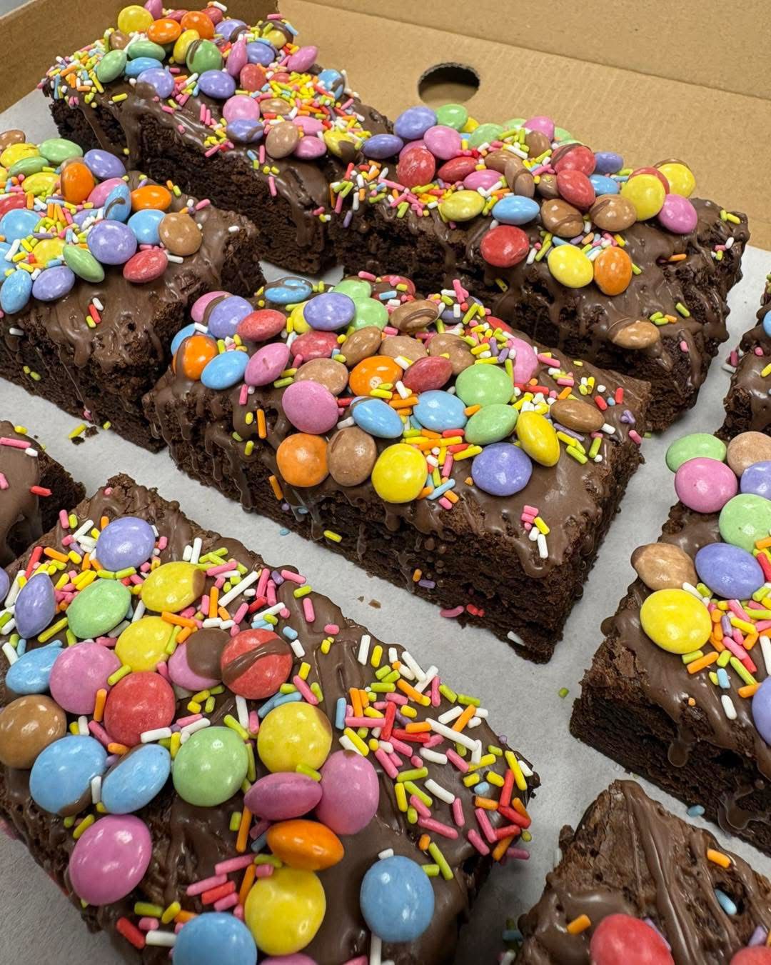 Smartie Brownie (Sold in minimum of six, price based on six)