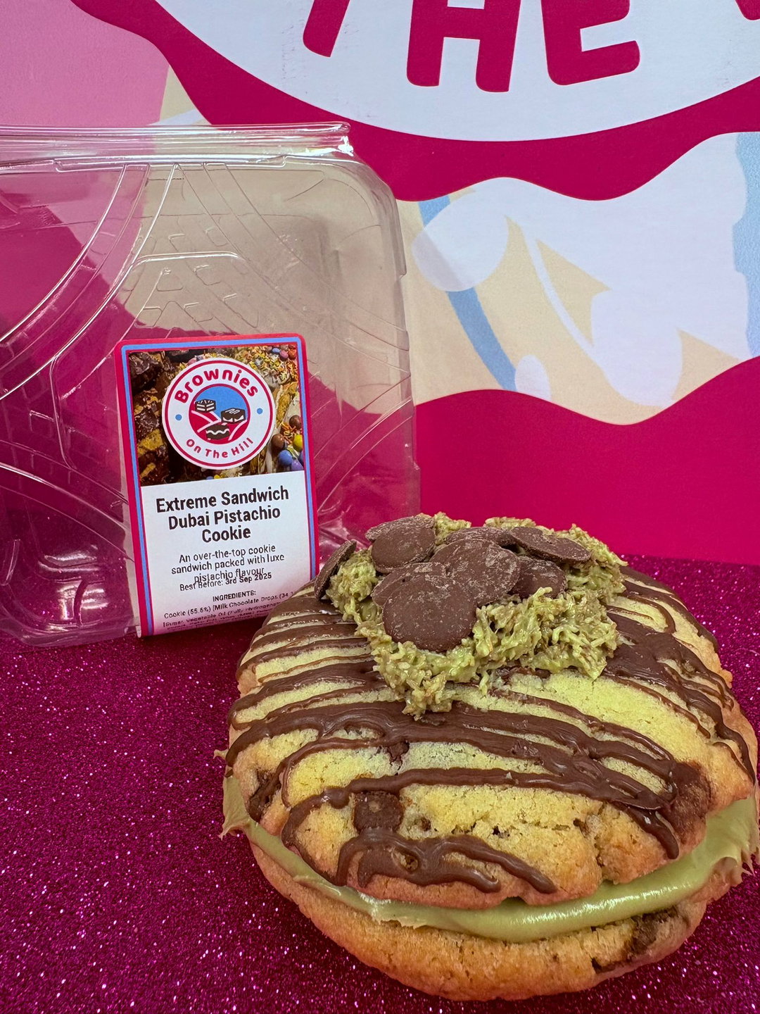 Extreme Double Dubai Pistachio Cookie (Sold Individually)